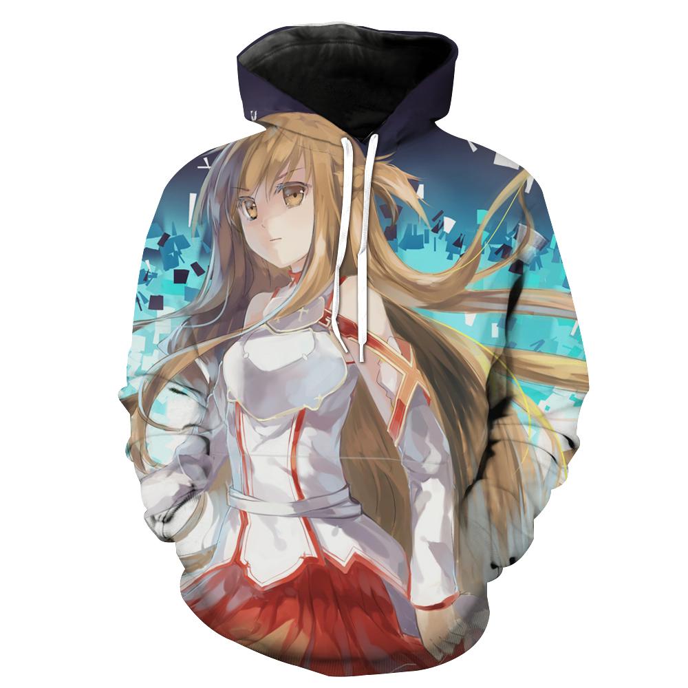 Yuuki Asuna Sword Art Online Hoodie 3D