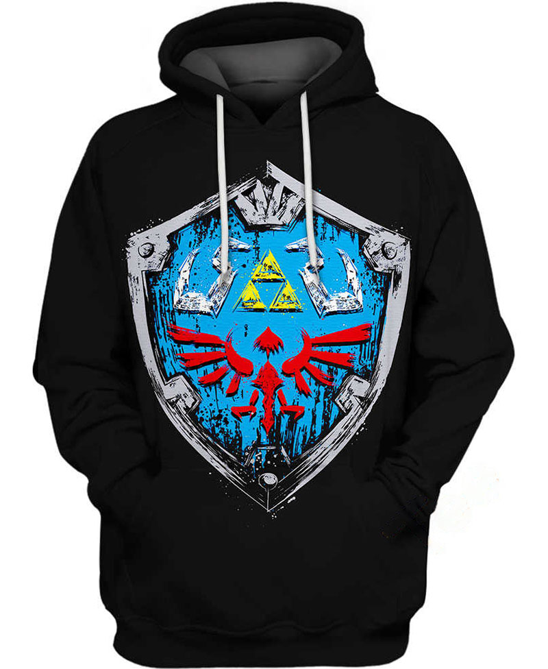Zelda Hylian Shield Hoodie 3D