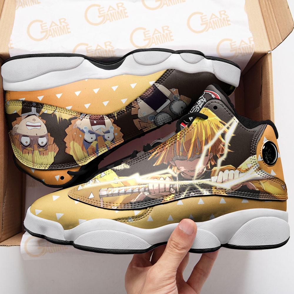 Zenitsu Agatsuma Funny Face Demon Slayer Air Jordan Shoes