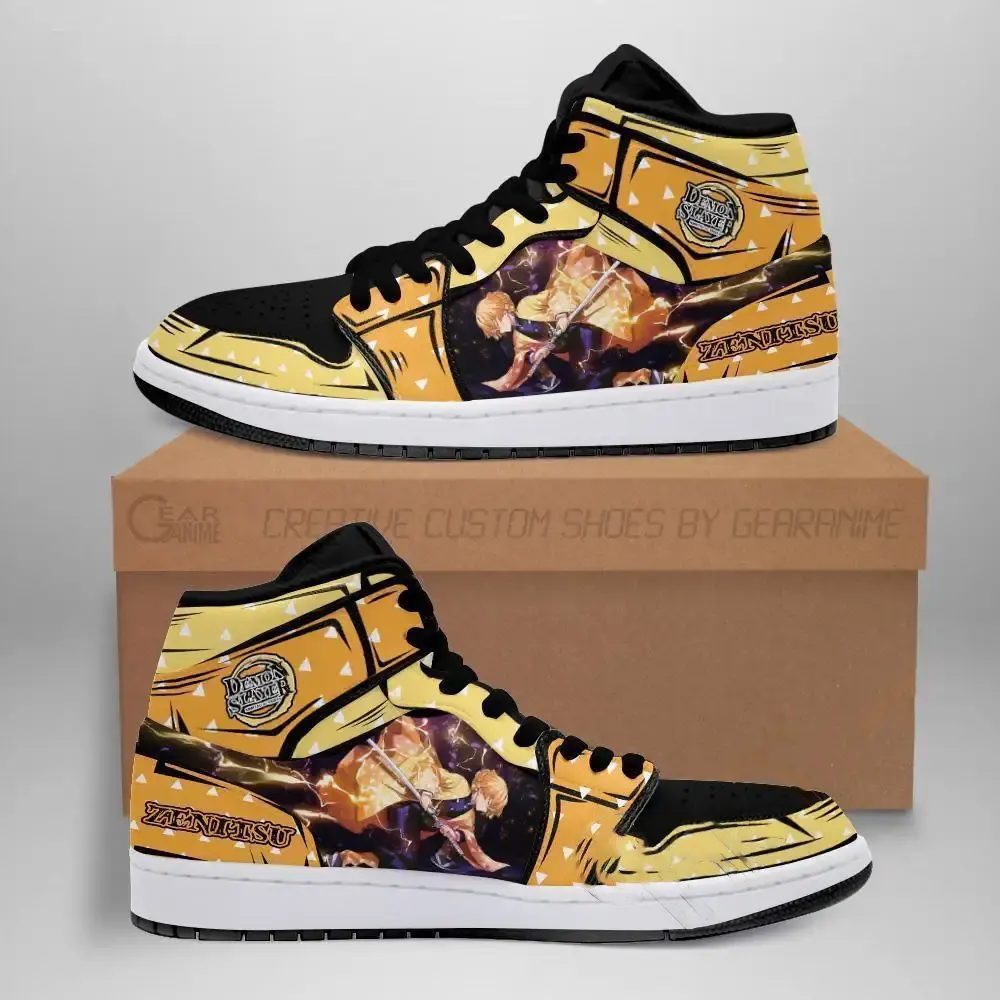 Zenitsu Skill Thunder Breathing Demon Slayer Anime Amazon Air Jordan Shoes