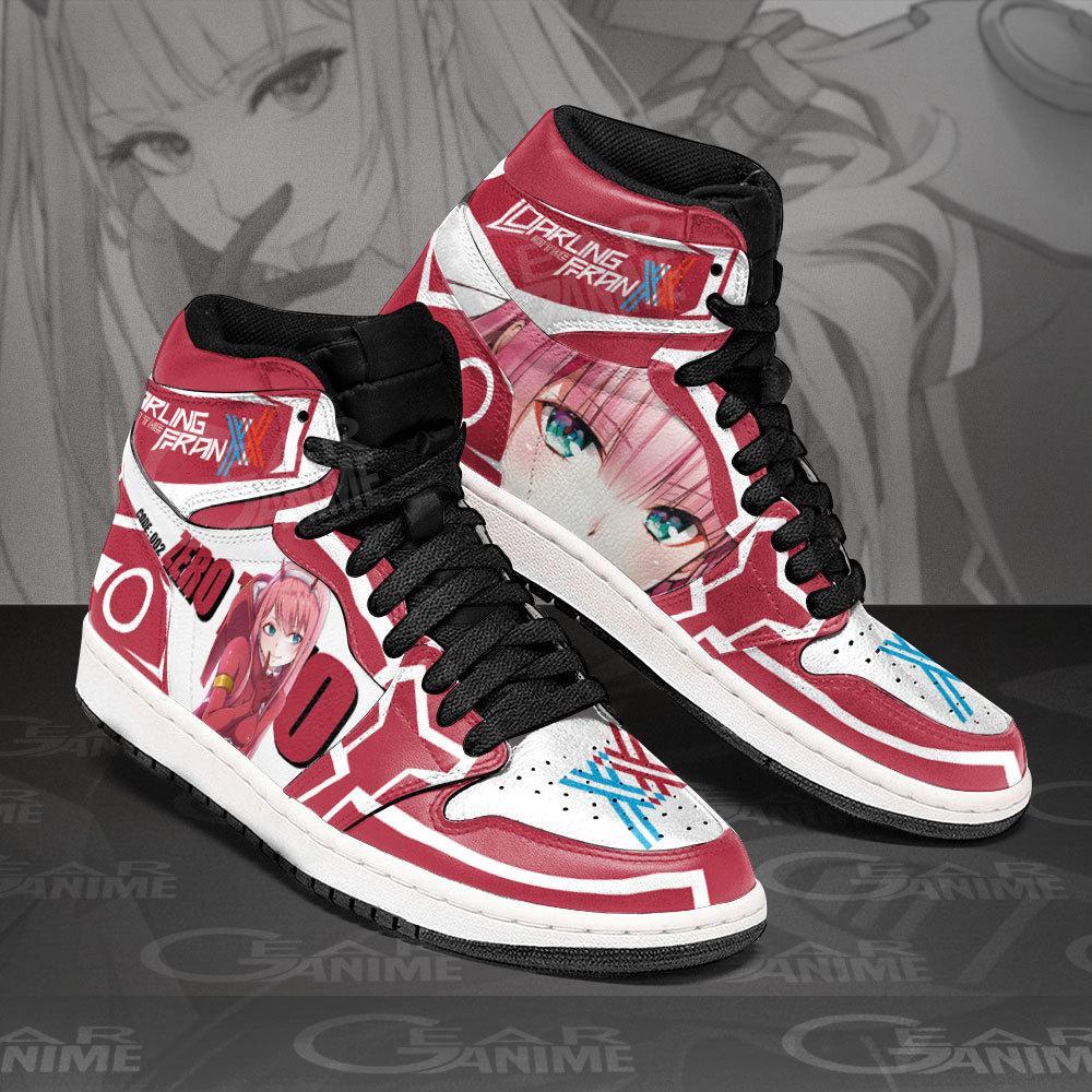 Zero Two Darling In The Franxx Sneakers Custom Air Jordan Shoes