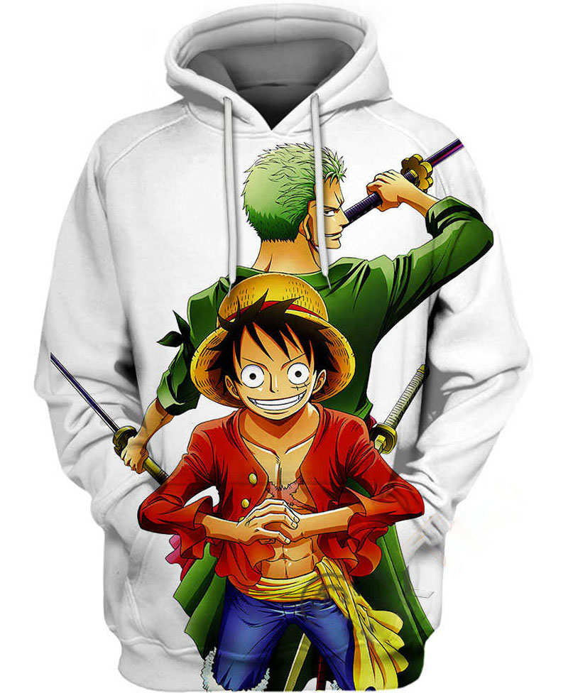Zoro And Luffy Hoodie 3D