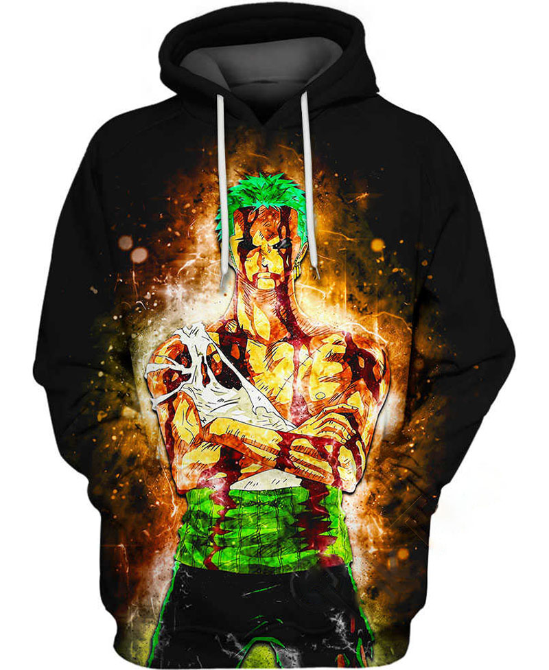 Zoro Illustration Hoodie 3D