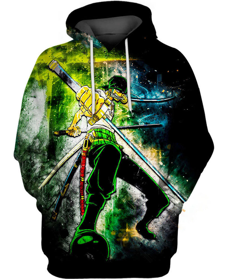 Zoro One Piece Hoodie 3D
