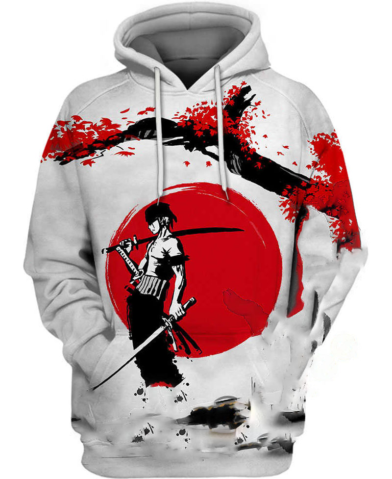 Zoro Swordsman Pirate Hoodie 3D